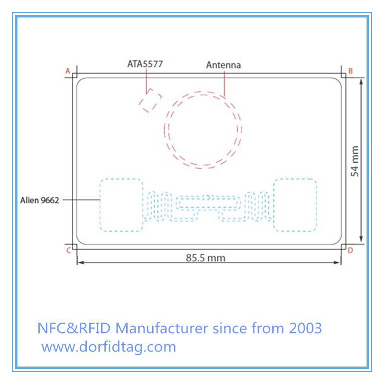 Dual Frequency 125Khz+ UHF Hybrid ISO Card